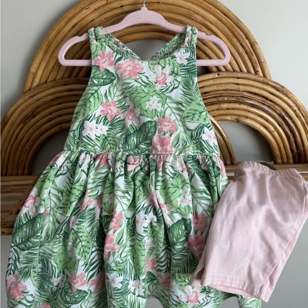 Tommy Bahama 2T summer dress with matching biker shorts